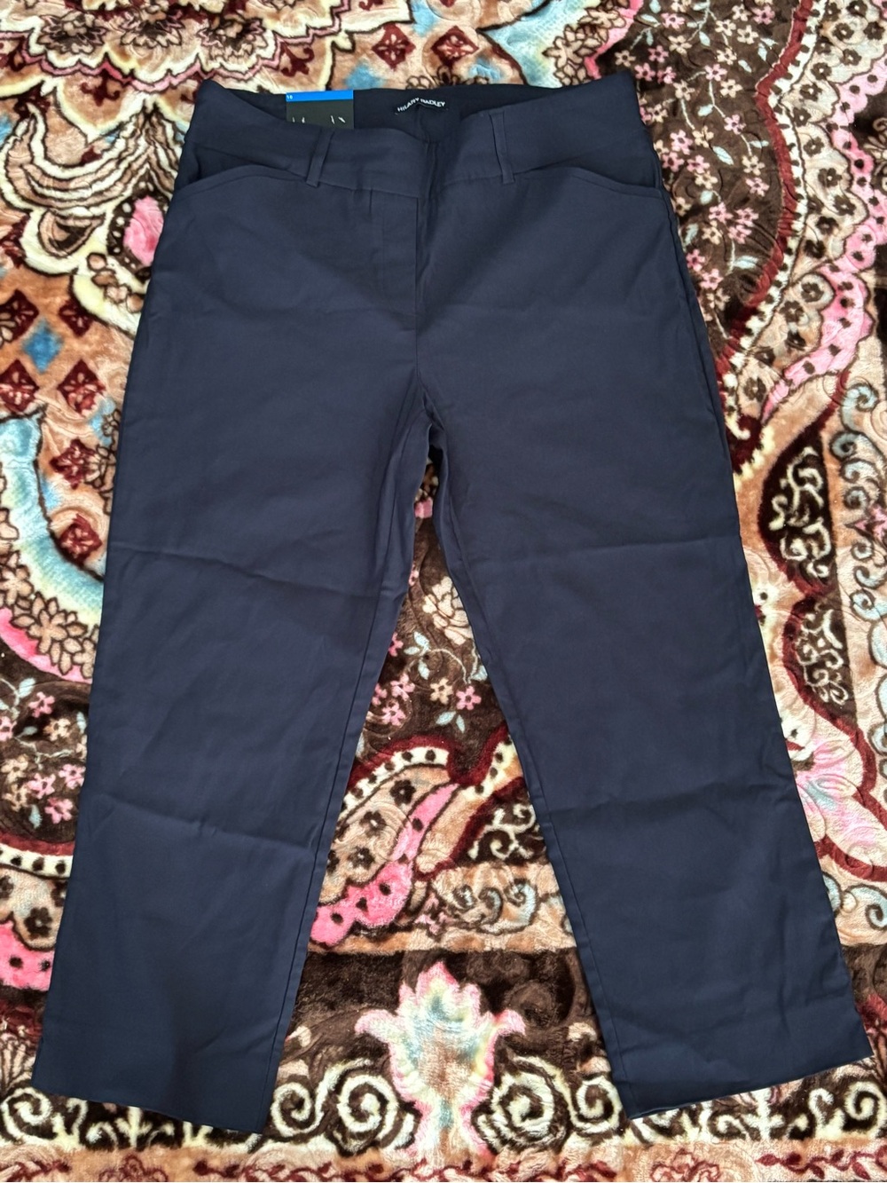 Hilary Radley Navy Straight Leg